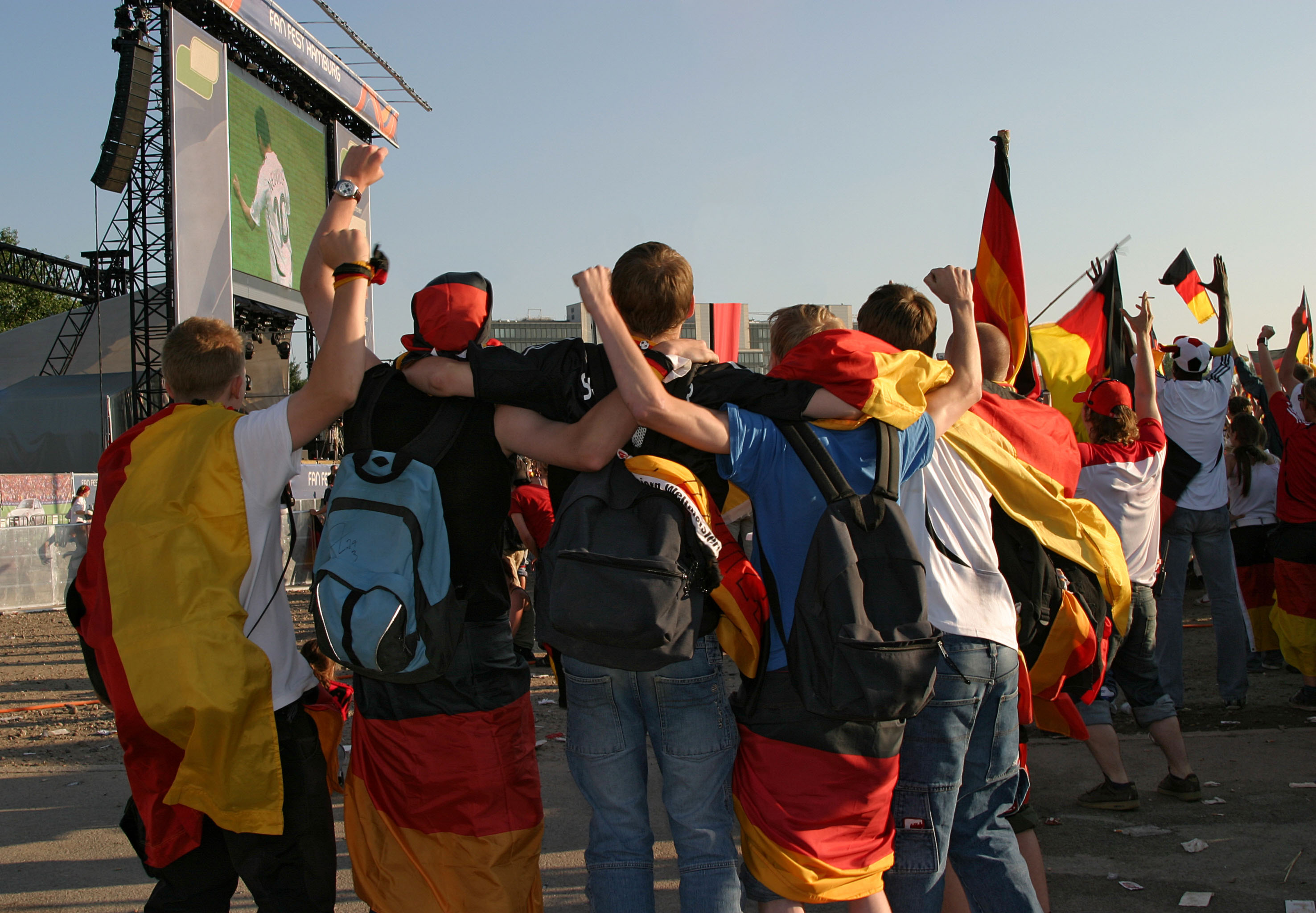 Deutschland Fans beim Public Viewing